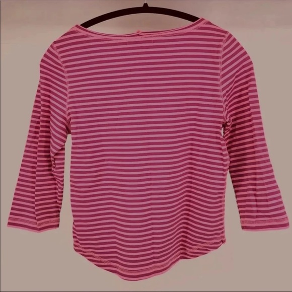NWOT Pink/Raspberry Striped Shirt Top S - Picture 2 of 7